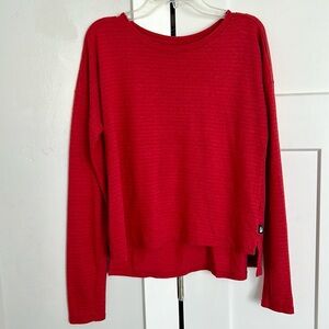 Red North Face long sleeve